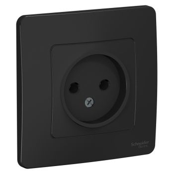 Розетка "BLANCA" СП 1-мест. антрацит 16А 250В  BLNRS000016  *10/20