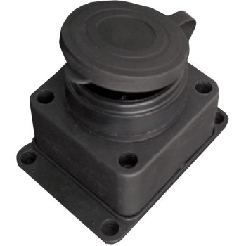 Розетка КАУЧУК с заглушкой 2P+PE 16А 250В TDM SQ0612-0003   *1/12/120