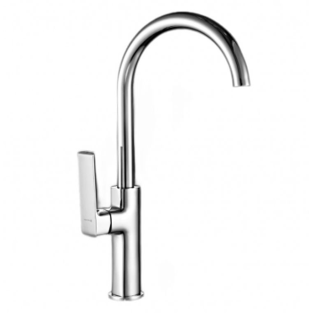 Смеситель для кухни GROSS AQUA Neoclassic 3125898С высокий излив, нерж.сталь *1/10