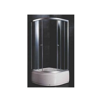 Душевой уголок 90*90*185 VERNER ТL13 поддон высокий белый, проз стек 2 упак.
