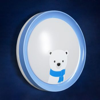 Светильник светодиодный акриловый 400мм 48W 6016B/24W*2 blue 3 реж., пульт S=10м2 VERNER LIGHTING *1/10