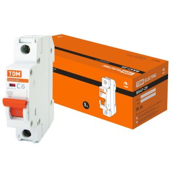 Авт.выкл. TDM ВА 47-29 6А/1П SQ0206-0070 *12/120