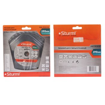 Диск пильный 190*20,0мм 36 зубьев по дереву (9020-190-20-36T) Sturm *1/40