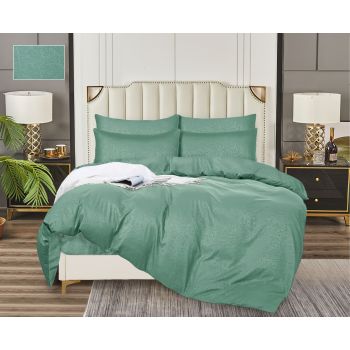 Постельное белье 2сп бамбук жаккрад Орхидея мята 16-5106, наволочки 70*70см - 2шт *1