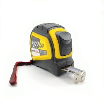 Рулетка  7,5м х25мм резино-пластик корпус стальн лента автостоп магнит артYK075250M Novocraft*1/6/60