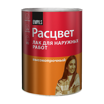 Лак алкидный для наружных работ 0,7 кг Расцвет *1/14/490
