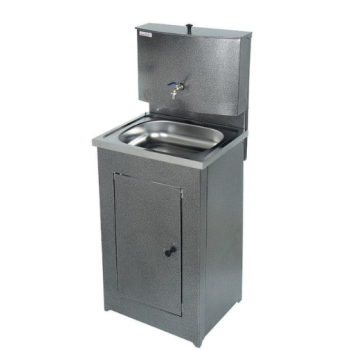 Умывальник дачный с тумбой бак 17л без ЭВН мойка нержавейка цвет серебро "Акватекс" *1
