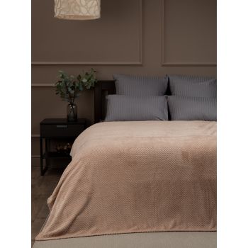 Плед фланель 150*200см r-ромбики серо-бежевый 16-1320 TF FNJ BE-GY1 1520 Absolute *1