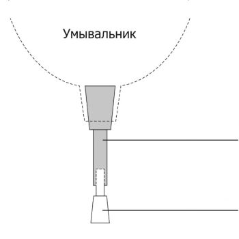 Носик к умывальникам-рукомойникам пластм. Октябрьский (к арт. М1157, М080, М367) С001057    *5/100