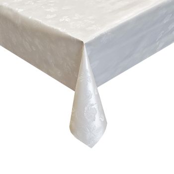 Клеёнка на нетканой основе атласная с тиснением "Star" Белая, рис.:"микс" шир.1,40м "Dekorama" *20