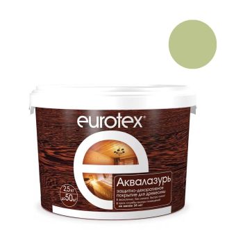 Защитно-декоративное покрытие для древесины акриловое олива 2,5 кг Eurotex *1/4/168