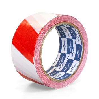 Лента сигнальная оградительная Красно-Белая 50мм х 200м арт.520 "Klebebender" *1/8