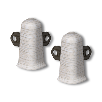 Внешний угол с держателем ИДЕАЛ ДЕКОНИКА,  253 Ясень серый 55ММ (уп.2шт)  *100