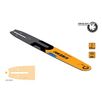 Шина для цепных пил 45см 68звеньев шаг3/8” паз1,5мм Rancher 455 L 9 P PROFI REZER *1/20