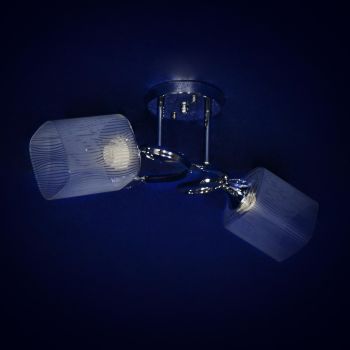 Люстра N2018/2 CH Е27 2*40Вт ( h=280; d=470) S=8м2 VERNER LIGHTING *1