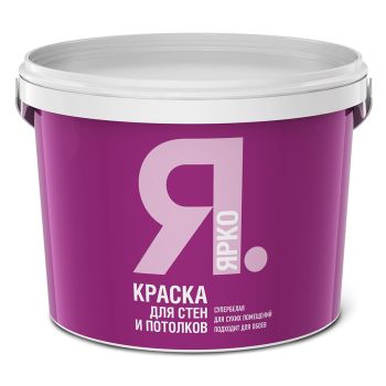 Краска акриловая для стен и потолков 6 кг ЯРКО *2/70