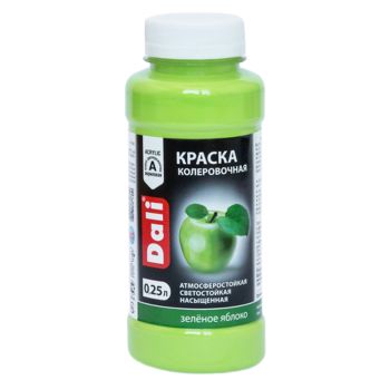 Колер краска зеленое яблоко 0,25 л ДАЛИ *1/12