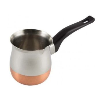 Турка нерж. с медным дном  0,65л d75мм дл.пл.ручка 6123C-650 (МФК) *1/36