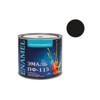 Грунт-эмаль по ржавчине черная 1,8 кг Простокрашено *1/6/210