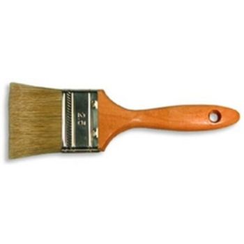 Кисть плоская Люкс 4" 100мм натуральная щетина деревянная лакир.ручка арт.0128060 "888" *12/144**