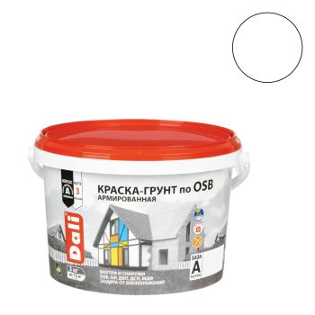 Краска - грунт по OSB акриловая для внутренних и наружных работ 3 кг ДАЛИ База А *1/120