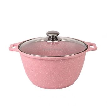 Кастрюля алюм. литая а/приг. Kukmara "Trendy style" Rose 4,0л Ст.кр. к41tsr *1/3