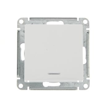 Механизм выключателя "ATLAS DESIGN" 1кл. белый с подсветкой (сх.1а) 10АХ SchE ATN000113   *20