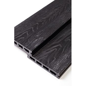 Доска террасная МПК 140х25х3000мм текстура вельвет+тиснение под дерево ГРАФИТ *3/126