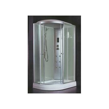 Кабина душевая 120*80*218 Z58R поддон низкий стекло крезит электрика ст.белая VERNER 4уп