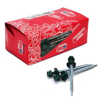 Саморезы кровельные BROZEX коробка 4,8*70 (50шт) RAL 6005 темно-зеленый *6