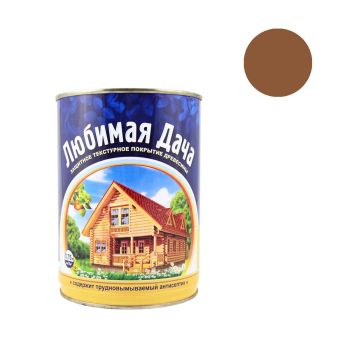 Защитно-декоративное покрытие для древесины алкидное орех 0,75 л Любимая Дача *1/6/576