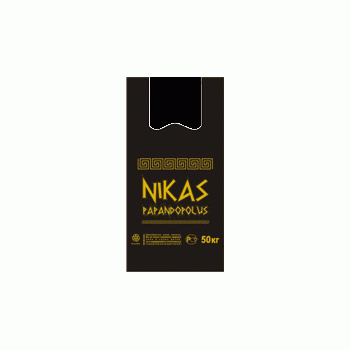 Пакет п/э "майка"  "Nikas" ПНД 300+160х550мм (толщ.35мкм) черный *100/800