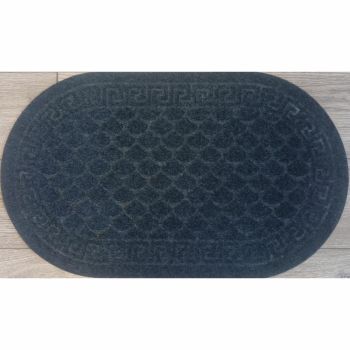 Коврик влаговпитывающий 40*60 см овал "Чешуйки" серый "KOVROFF" (арт.ПО/04/01/02)   *1/15