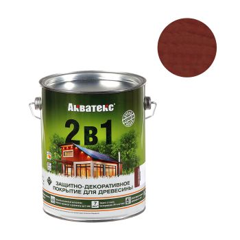 Защитно-декоративное покрытие для древесины алкидное махагон 2,7 л АКВАТЕКС *1/4/144