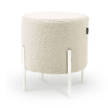 Пуф КРУГЛЫЙ 385х385х410мм КРЕМОВЫЙ Haushalt HPF2/КР *1
