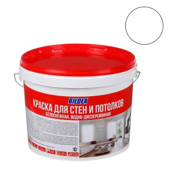 Краска акриловая для стен и потолков 6 кг BILDEX белоснежная  *1/75