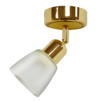 Светильник настенный (спот) 2018-1 FGD/WT E14  1*40W зол/бел VERNER LIGHTING *1/24