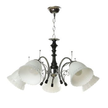 Люстра N0538/5  CH+BK  5*40W E14, 220V  VERNER LIGHTING *1