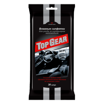 Салфетки влажные Top Gear №30 для салона автомобиля арт.48039 *32