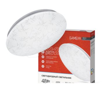 Светильник светодиодный акриловый 370мм IN HOME DECO Бамбук 48Вт 6500К 3120Лм IP40 S=14м2 *1/10