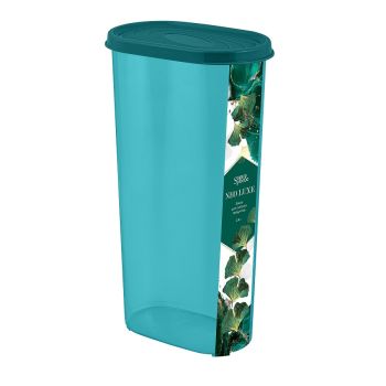 Банка для продуктов пластм. "NEO LUXE" 2,4л 95x190x95мм Изумрудный агат SE301010100 *1/12