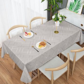 Клеёнка на тканевой основе "кожа" "Модерн" "Серая с серебром" шир.1,37м GW-21145 "Great Way" *20