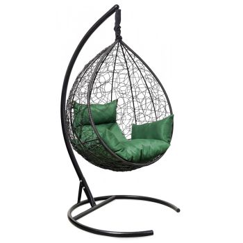 Кресло подвесное Кокон "Garda" капля, цвет черн., подушка микс (нагрузка до 120кг) М-групп *1