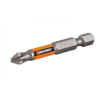 Бита крестовая PH2х 25мм (2 шт) магнитная S2TiN хвостовик1/4"С (B42-11-0252TG) TITAN NovoCRAFT *1/25