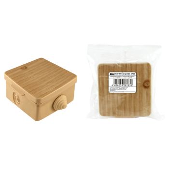 Коробка распаячная 4 вх. ОП D65х65х50мм  IP54  сосна TDM SQ1401-0711 инд. штр-код *1/45