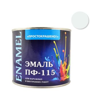 Эмаль ПФ-115 белая 2,7 кг Простокрашено *6/180
