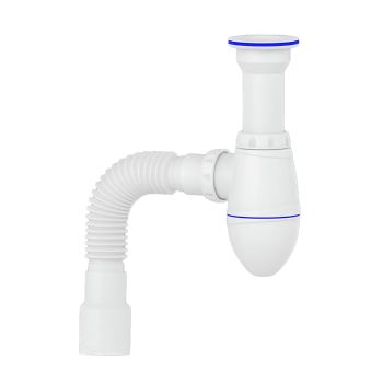 Сифон бутылочный 1 1/2"*40 с гибкой трубой 40x40/50 В120 Unicorn *1/40