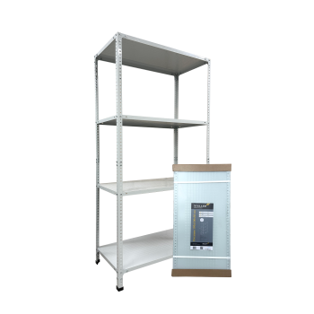 Стеллаж металл. "Steller" выс.1,95м, шир.1,0м, гл.0,5м, 4полки (мах нагр.на полку 100кг), Серый *1