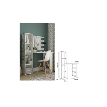 Стол письменный ШКОЛЬНИК-2 1400*1450*600 БЕЛЫЙ *1