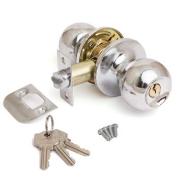 Защелка ШАРИК ключ/фиксатор ХРОМ 6072-01 СR Аvers *1/24